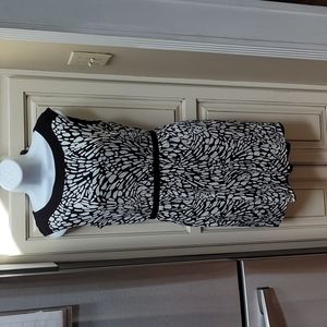 Ann Taylor Loft Easy Black and White Dress